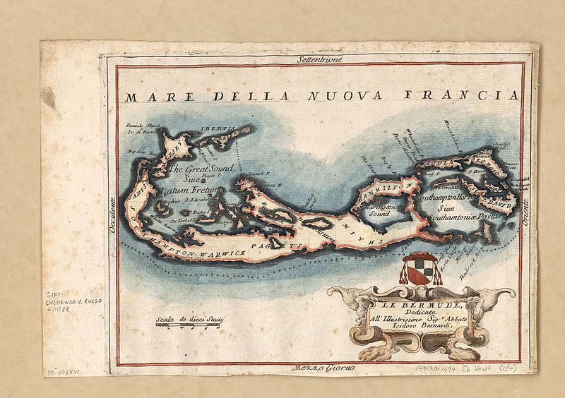 an old map of Bermuda
