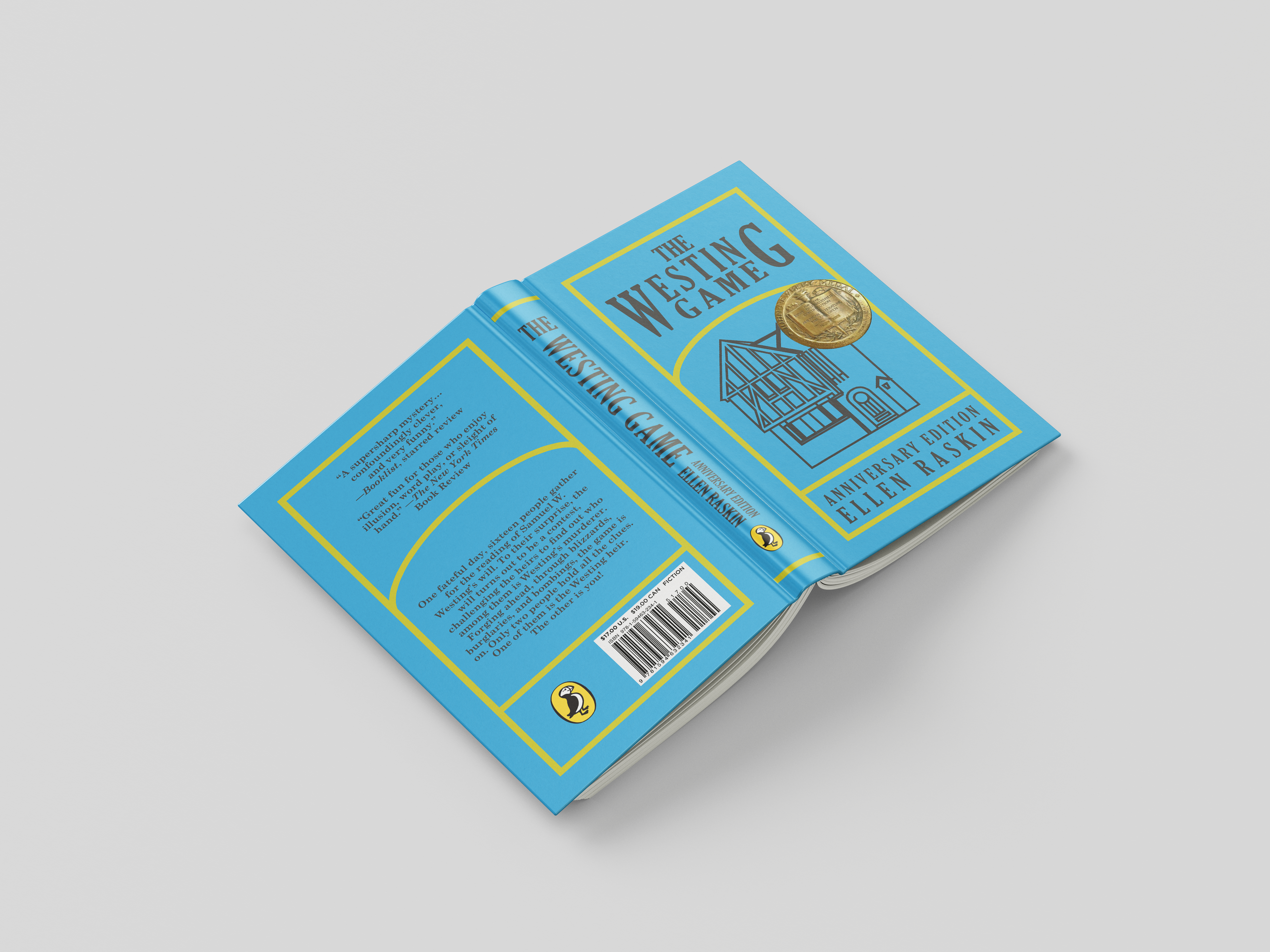 A revised book cover design for The Westing Game